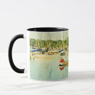 Bateaux à voile sur le lac Harriet Coffee Mug