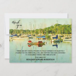 Bateaux à voile sur le lac Harriet Sympathy Carte 