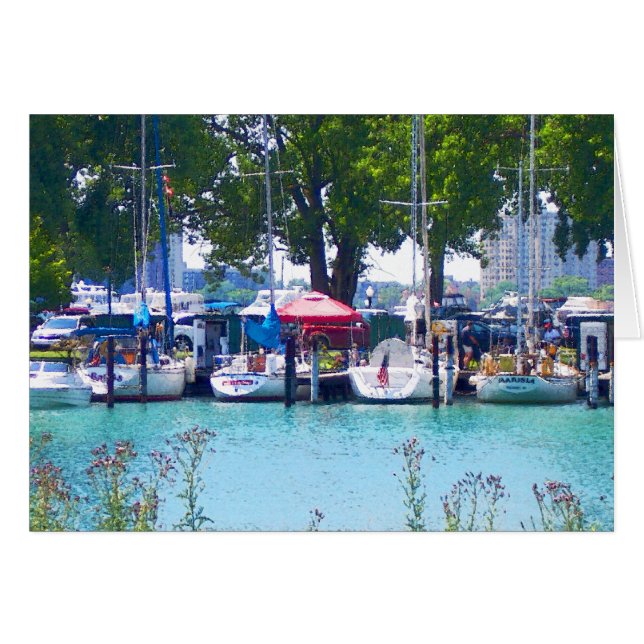 Bateaux À Voilier À quai (Devant horizontal)