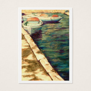 Bateaux bleus à Llangors Carte de commerce d'artis