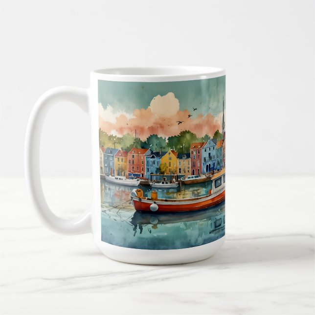 Bateaux d'accueil Café Mug (Gauche)
