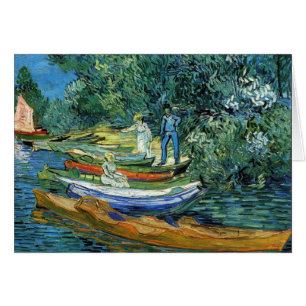 Bateaux d'aviron de Van Gogh sur les banques de