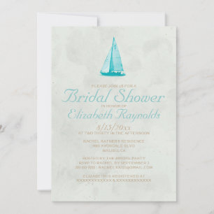 Bateaux de campagne Invitations de douche nuptiale