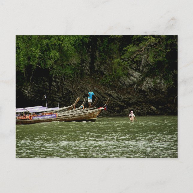 Bateaux de pêche | Carte postale Krabi, Thaïlande (Devant)