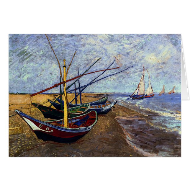 Bateaux de pêche sur la plage (Devant horizontal)