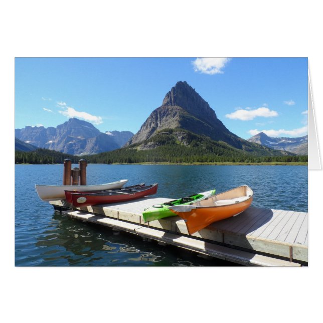 Bateaux du lac Swiftcurrent - Parc national des Gl (Devant Horizontal)