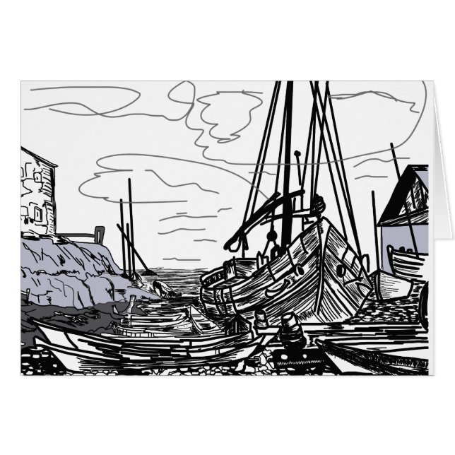 bateaux en mer (Devant horizontal)