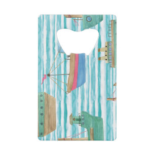 Bateaux : Motif de peinture aquarelle.