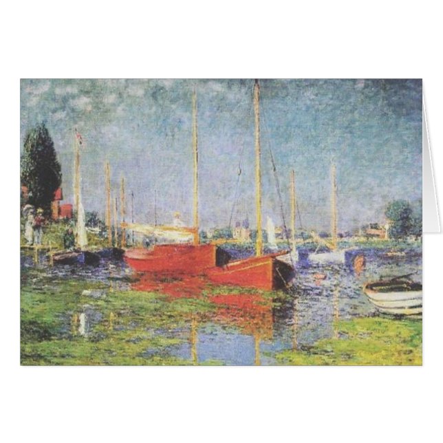 Bateaux rouges à Argenteuil (Devant horizontal)