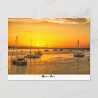 Bateaux Sur Carte Postale Sunset
