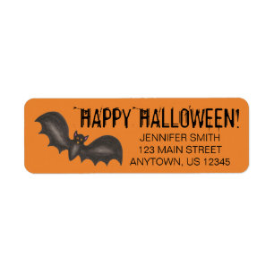 Bateaux volants Black Orange Happy Halloween Perso