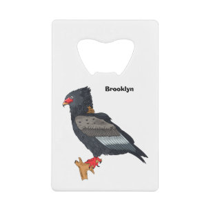Bateleur Eagle illustration Credit Card Bottle Opener