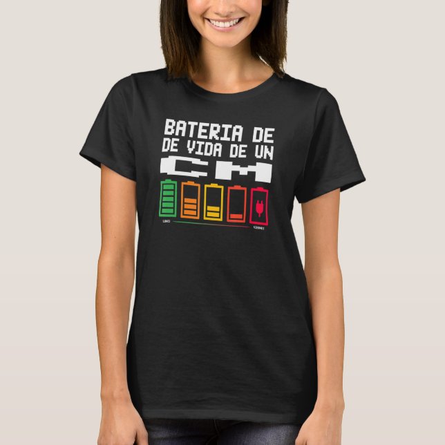 Bateria De Vida De Un Cm T-Shirt (Front)