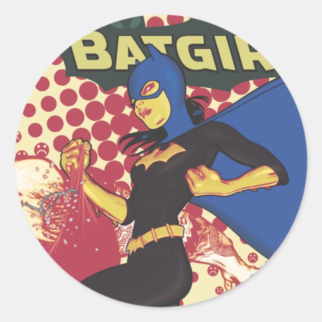 Batgirl Classic Round Sticker (Front)