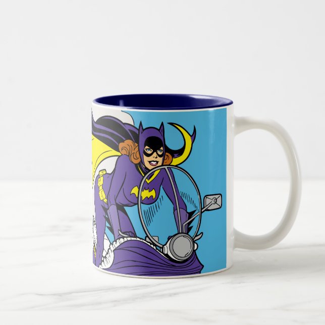Batgirl Cycle Two-Tone Coffee Mug (Right)