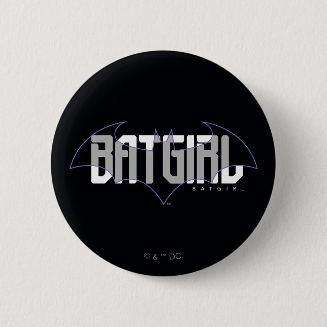 Batgirl Hi-Tech Name Graphic 2 Inch Round Button (Front)