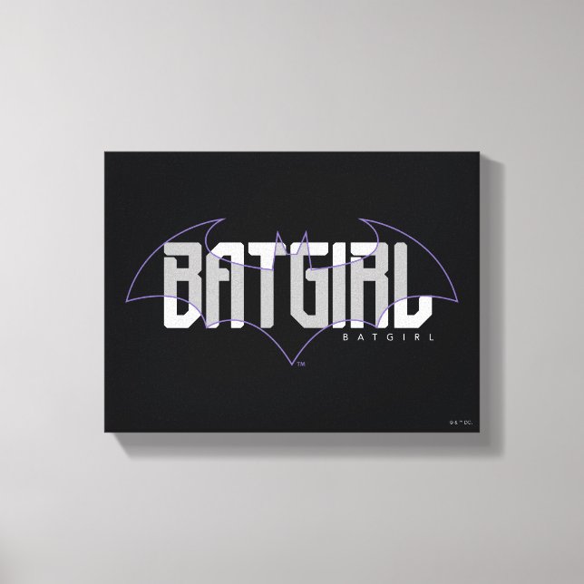 Batgirl Hi-Tech Name Graphic Canvas Print (Front)