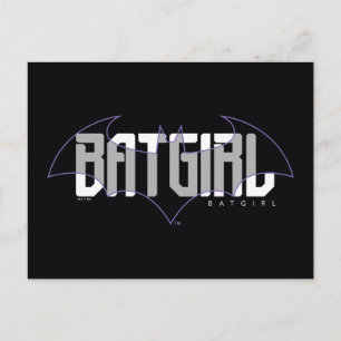 Batgirl Hi-Tech Name Graphic Postcard