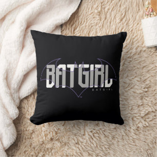 Batgirl Hi-Tech Name Graphic Throw Pillow