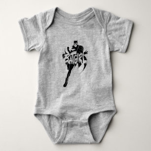 Batgirl Ink Brush Name Baby Bodysuit