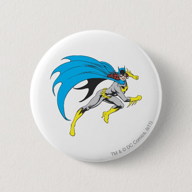 Batgirl Runs 2 Inch Round Button (Front)