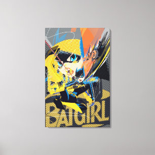 Batgirl Swinging Kick Canvas Print