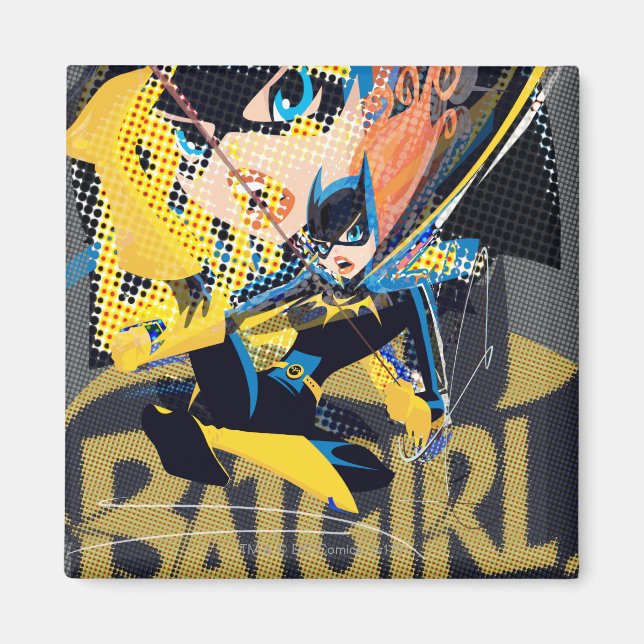 Batgirl Swinging Kick Magnet (Front)