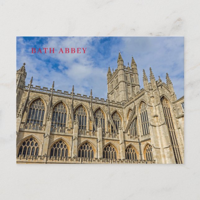 Bath Abbey view postcard (Front)