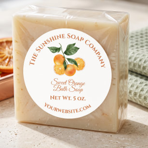 Bath and Body Product Label - Orange