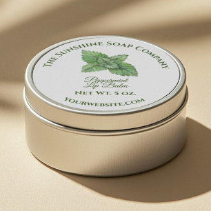 Bath and Body Product Label - peppermint - v2
