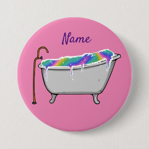 Bath Bomb Babe Thunder_Cove 3 Inch Round Button