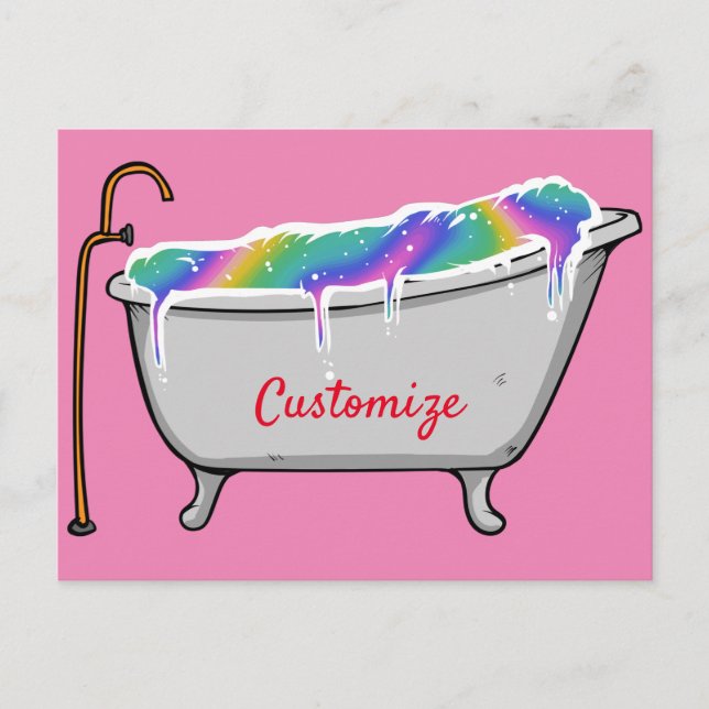 Bath Bomb Babe Thunder_Cove  Postcard (Front)