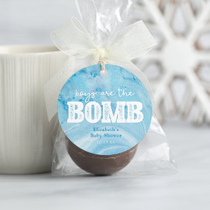Bath Bomb Baby Shower Favour Tag