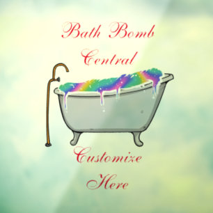 Bath Bomb Central Thunder_Cove Window Cling