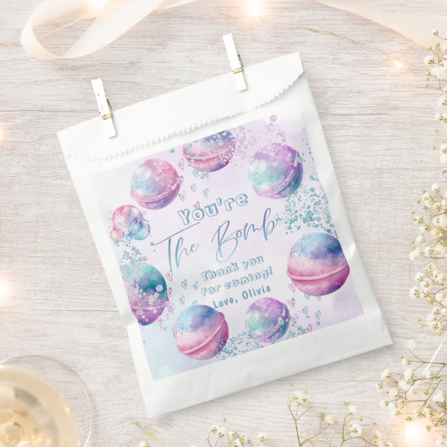 Bath bomb making birthday party thank you favour bag (Clipped)