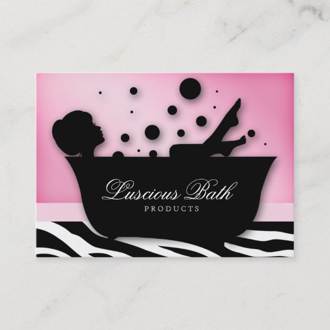 Bath Business Card Nail Salon Bubbles Pedicure (Front)