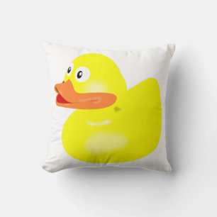 Bath Duck Throw Pillow
