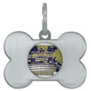 Bath England 1986 snap-11510artBlue jGibney The M Pet Tag