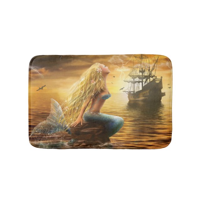Bath Mat Beautiful princess- fantasy mermaid (Front)