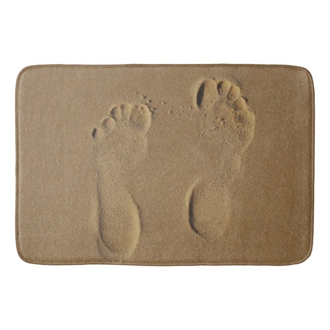 Bath Mat - Footprints in the Sand (Front)