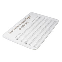 Bath mat for organists - a ciphering note