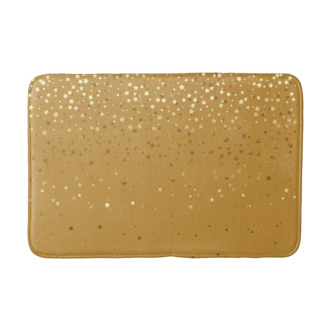 Bath Mat-Golden shower of Stars Orche Bath Mat (Front)