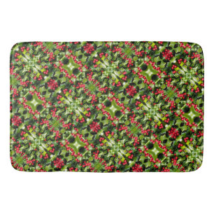Bath Mat Holly Berries