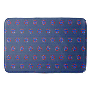 Bath Mat, Large, USA Design in Red, White, Blue Mat