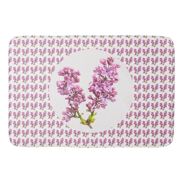 Bath Mat - Multiple Lilacs (Front)