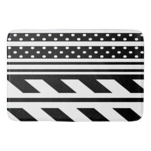 Bath Mat/Polka Dots and Stripes Mat