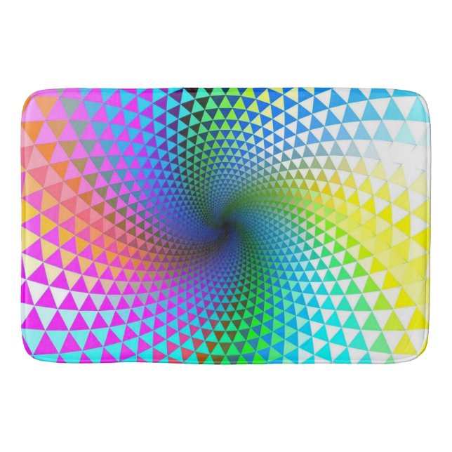 Bath Mat/Rainbow Abstract Mat (Front)