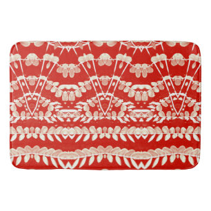 Bath Mat, Red colour modern classic design Bath Bath Mat