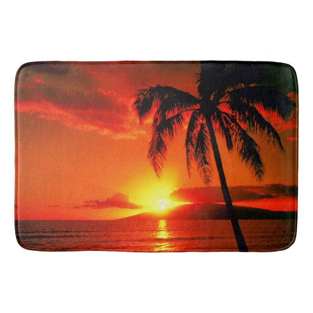 Bath Mat/Tropical Sunset Mat (Front)