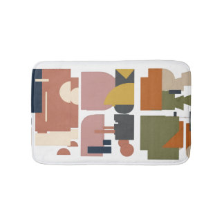 Bath Mat with geometric design